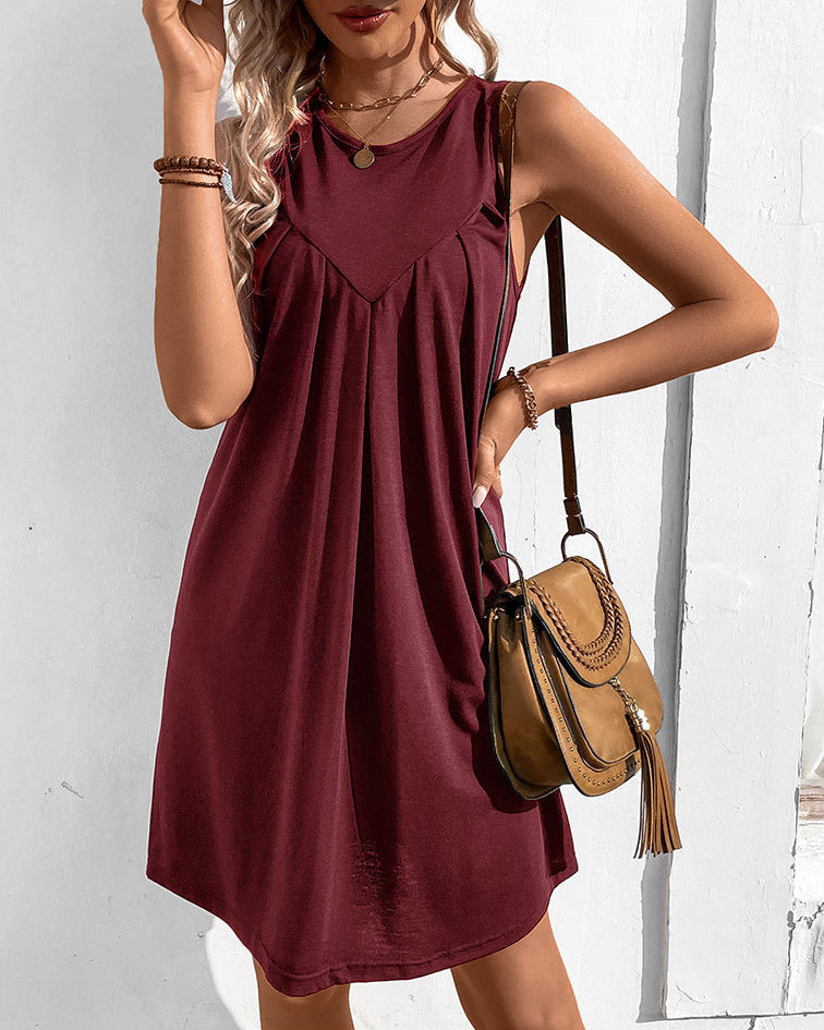 Vestido Fiesta Corto Sin Mangas