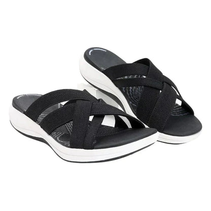 Sandalias cómodas con suela de goma y amortiguación extra