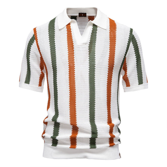 Camisa Polo Hombre Rayas Clásicas - Vestiria