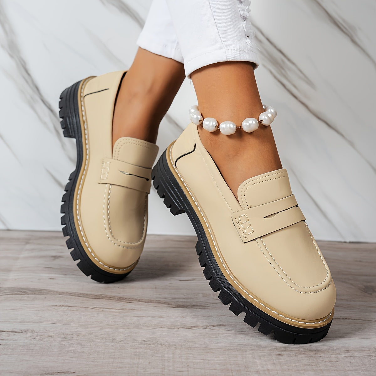 Mocasines Mujer Clásicos Confortables Estilo Vintage