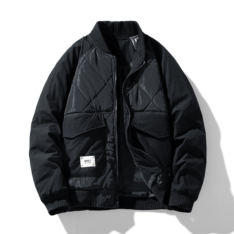 Chaqueta Hombre Acolchada Estilo Streetwear