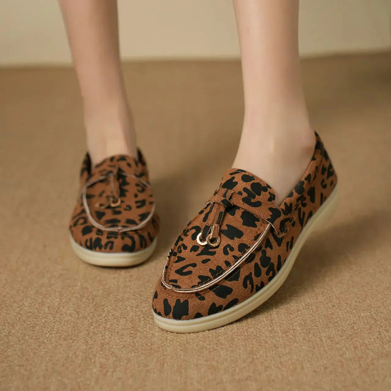 Mocasines Leopardo Estilo Glamour - Vestiria