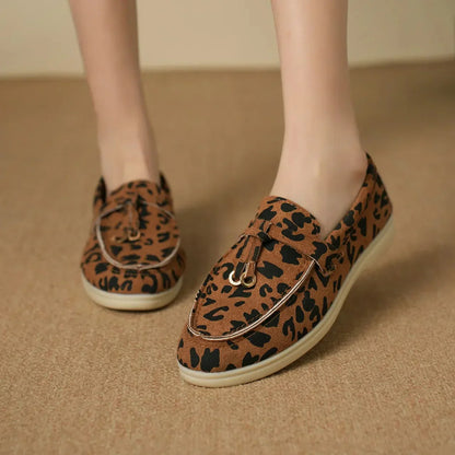 Mocasines Leopardo Estilo Glamour - Vestiria