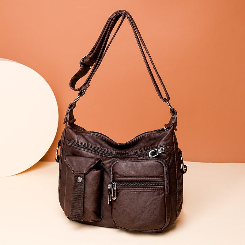 Bolso bandolera mujer cuero sintético práctico - Vestiria