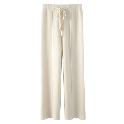 Pantalón Mujer Punto Suave Cálido