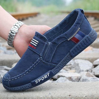 Zapatos Hombre Lona Respirable Diseño Casual
