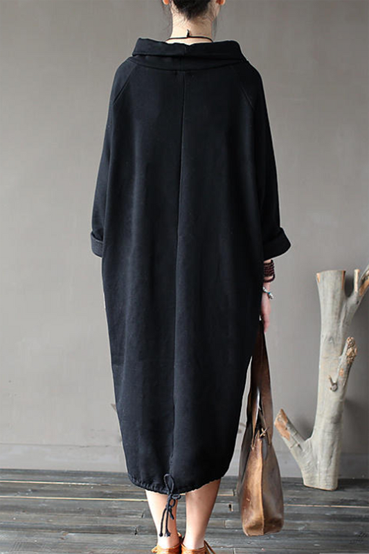 Vestido Suéter Abajo Largo Cálido - Vestiria