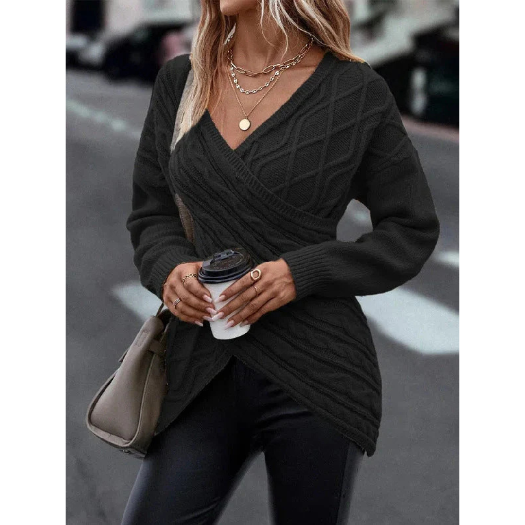 Jersey Mujer Punto Cuello V