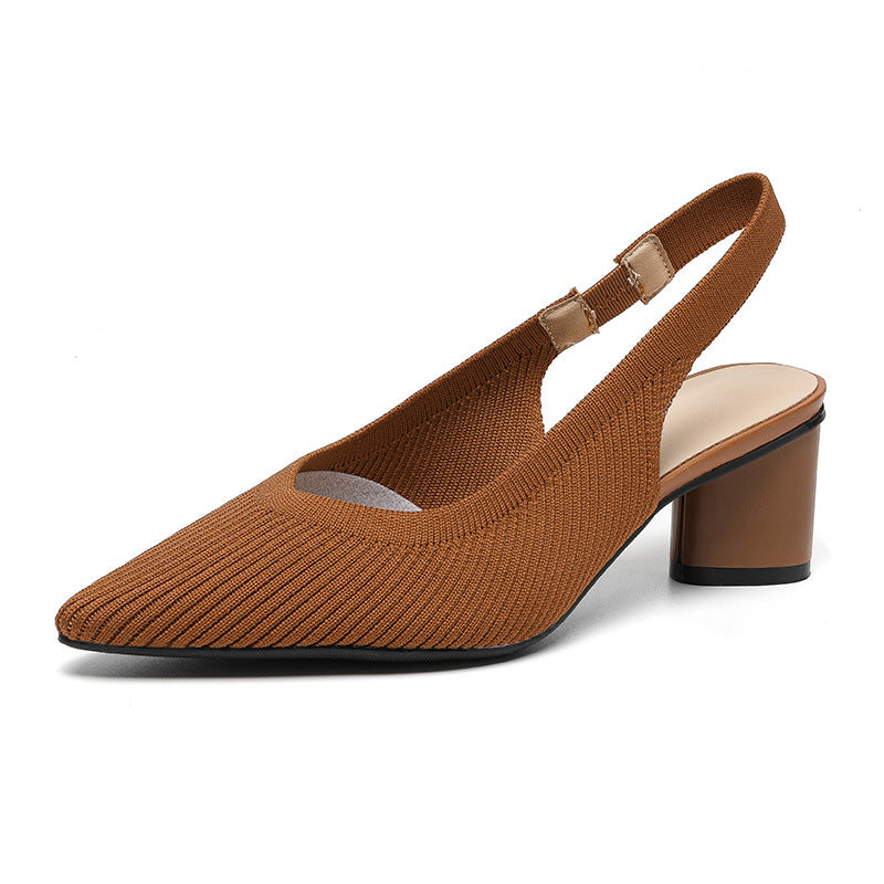 Zapatos de Tacón Alto con Tira Trasera Elegantes
