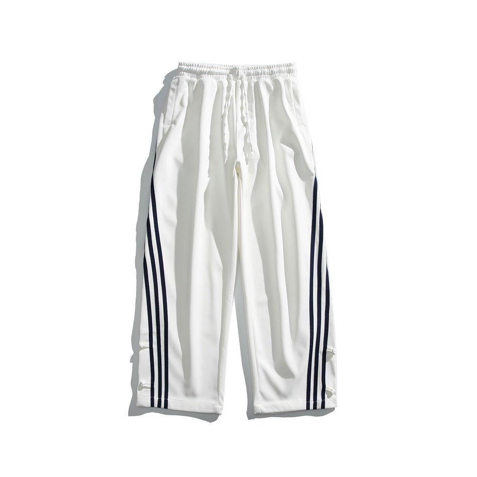 Pantalones deportivos rayados modernos para hombre