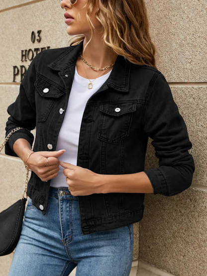 Chaqueta Vaquera Corta Estilo Casual - Vestiria