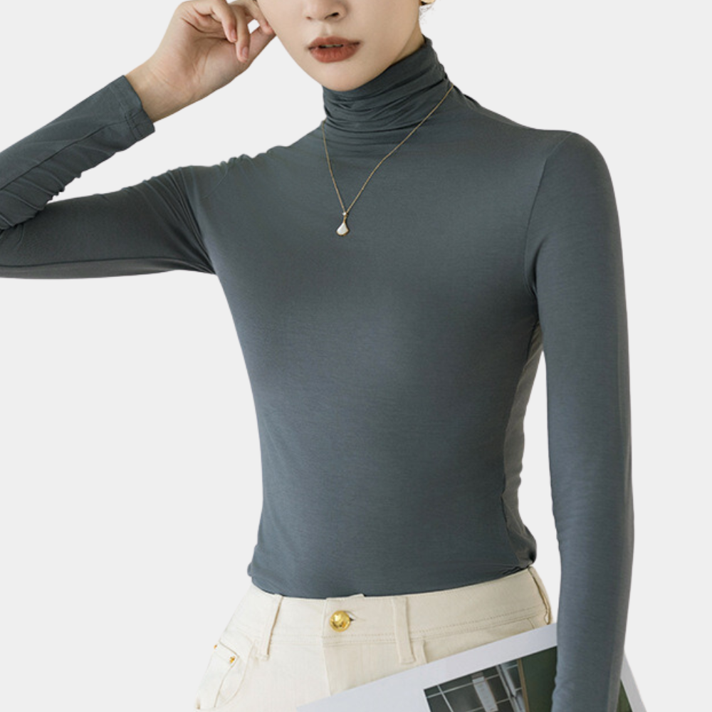 Sudadera Mujer Cuello Alto Mangas Largas