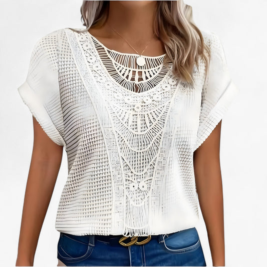Blusa de encaje femenina y sofisticada - Vestiria