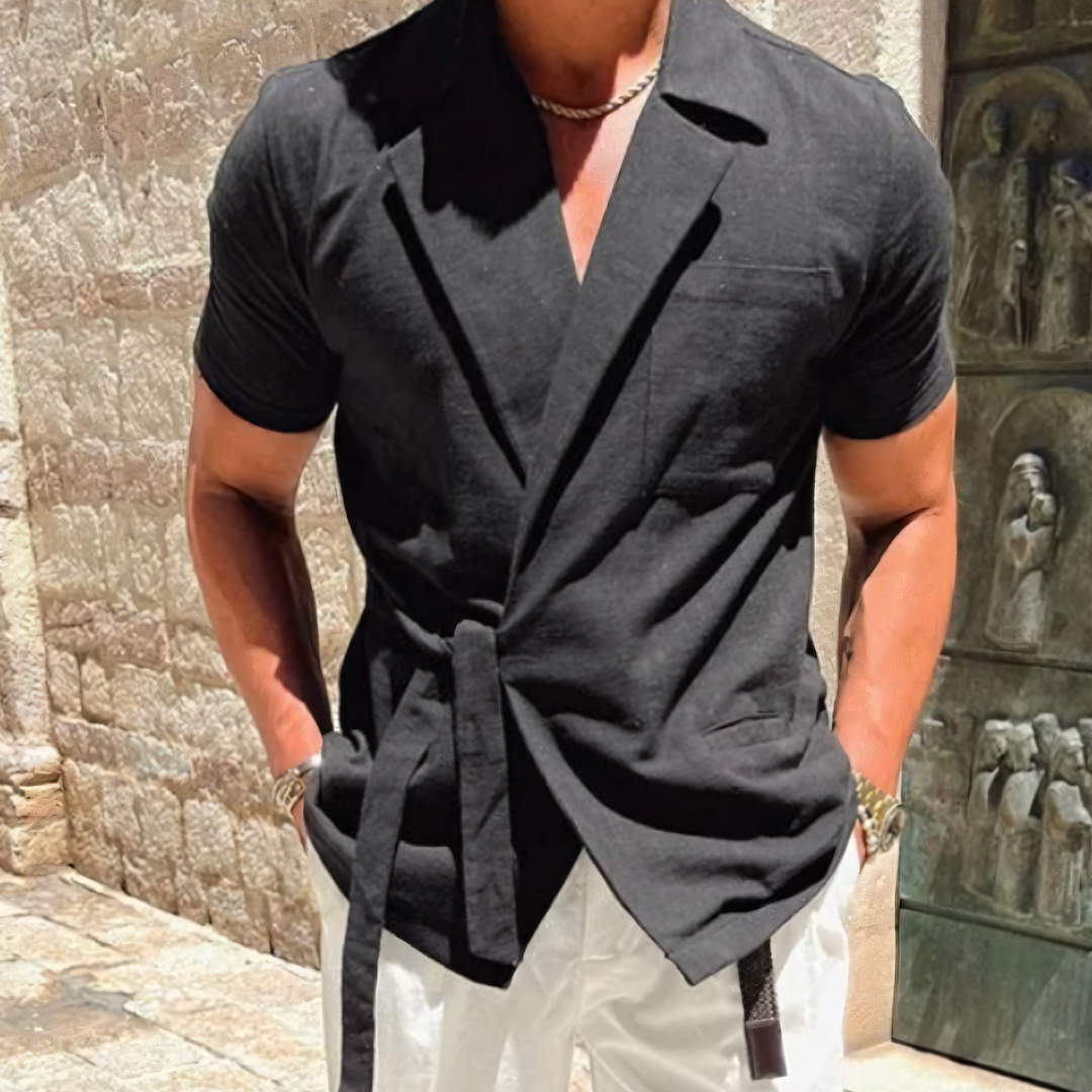 Camisa Lino Hombre Clásica Ligera - Vestiria