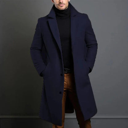 Abrigo Trench Clásico Hombre Elegante