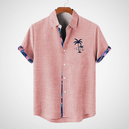 Camiseta Hombre Cuadros Estilo Casual