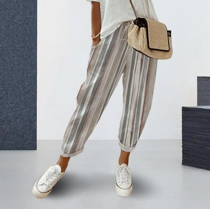 Pantalón Rayas Informal Cómodo