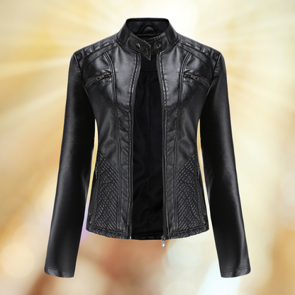 Chaquetilla Cuero Mujer Entretiempo Elegante
