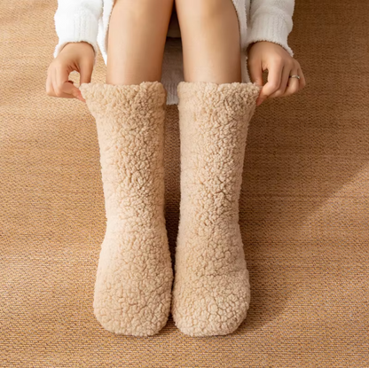 Calcetines Mujer Coral Rosa Suaves
