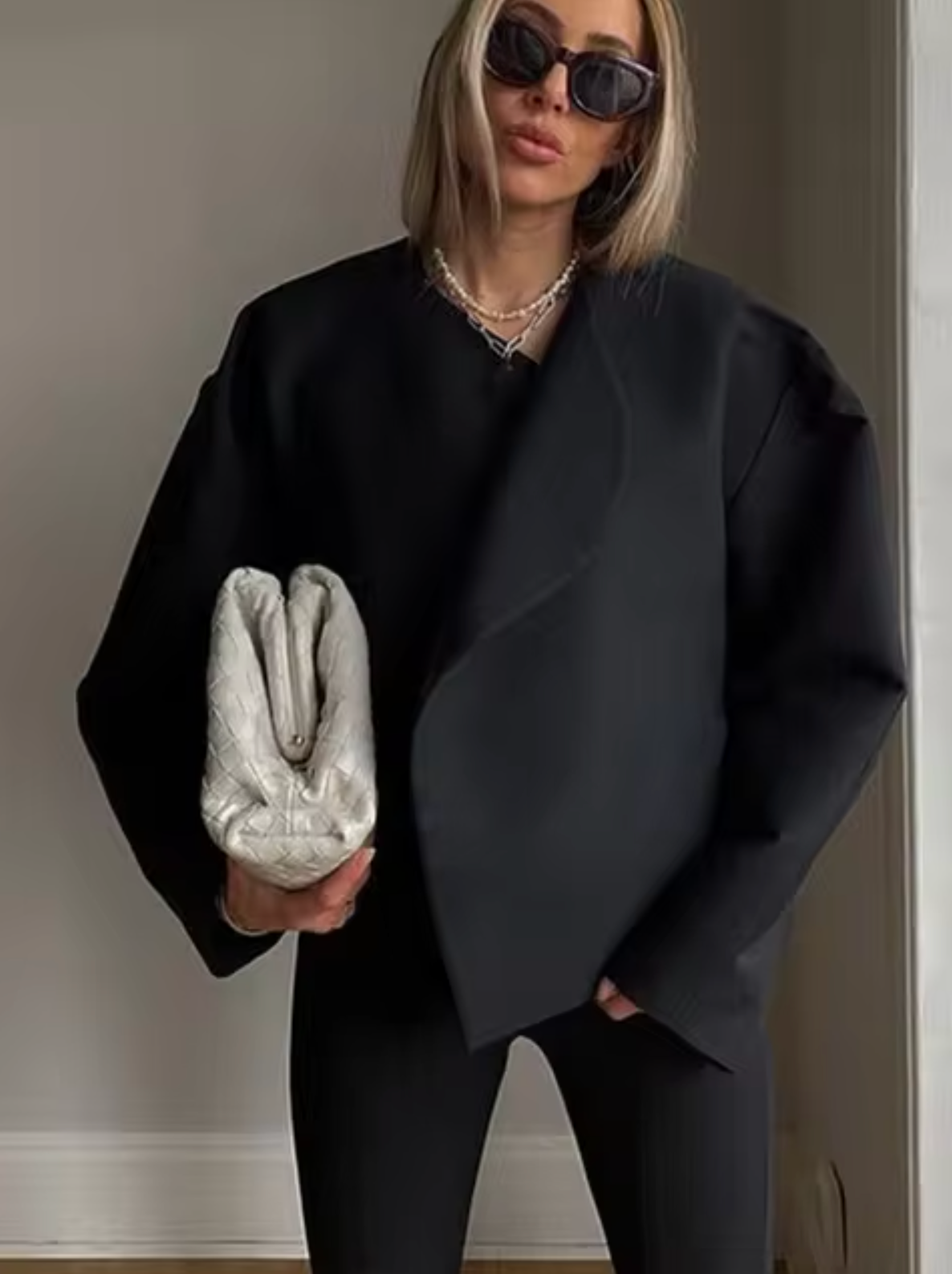 Chaquetón de Lana Abultado Invernal