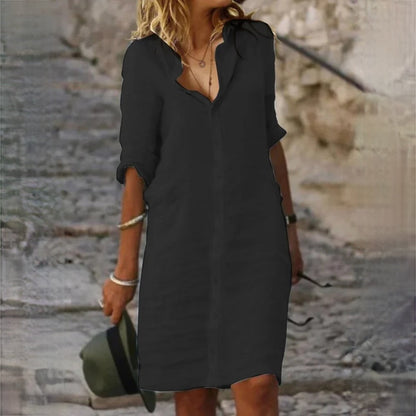 Vestido Femenino Con Estilo Relajado