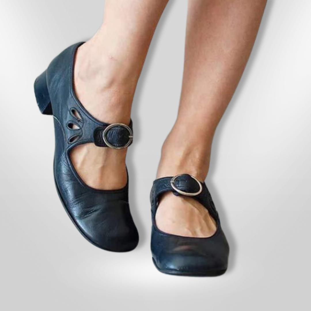 Sandalias Cuero Comodas con Tiras Cruzadas