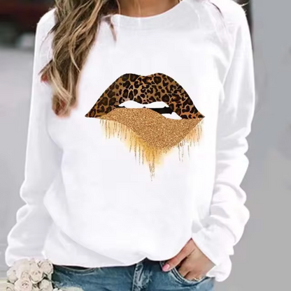 Sudadera de algodón con estampado divertido