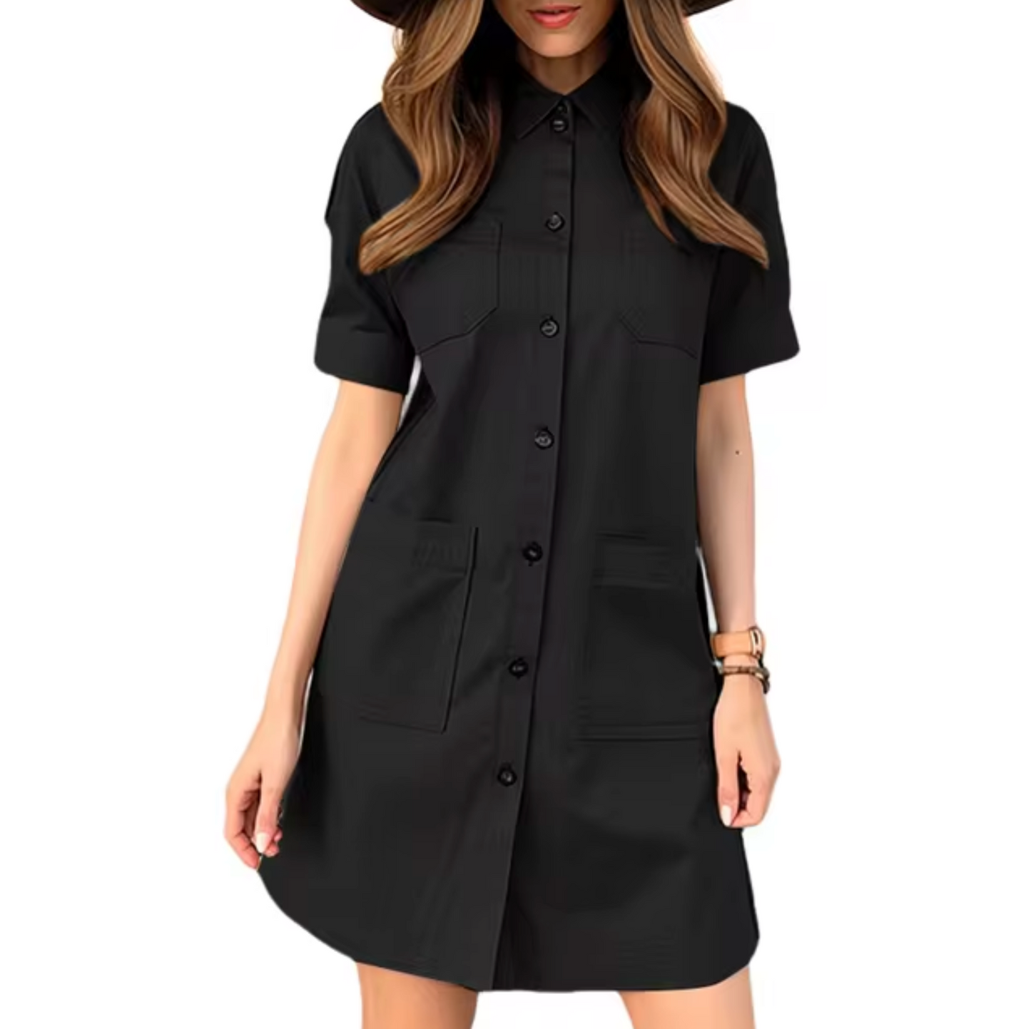 Vestido Camisero Militar Mujer