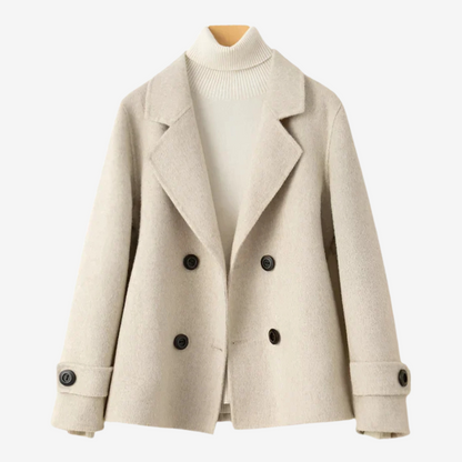 Chaqueta de lana Mujer Corta y Elegante
