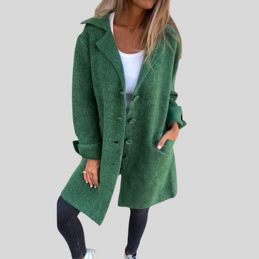 Chaquetón Invierno Mujer Abotonado Cálido - Vestiria