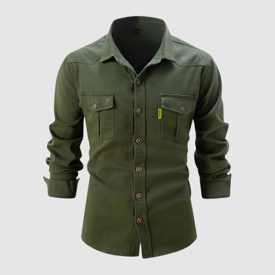 Camisa Hombre Manga Larga Cazadora - Vestiria