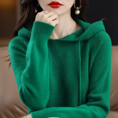 Sudadera Capucha Cálida de Punto