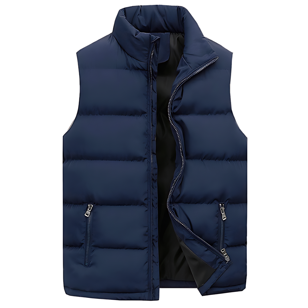 Chaleco Acolchado Invierno Hombre Abierto