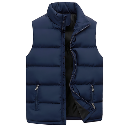 Chaleco Acolchado Invierno Hombre Abierto