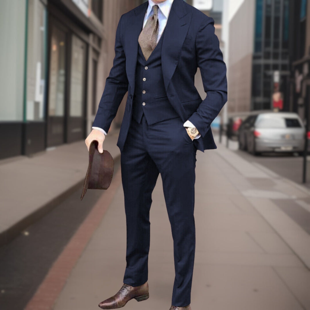Traje Clásico Tres Piezas Elegante