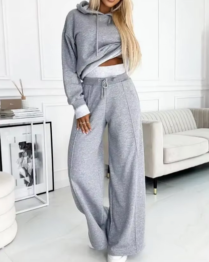 Sudadera Capucha y Pantalón Ancha Mujer