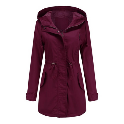 Abrigo Trench Impermeable Mujer Elegante
