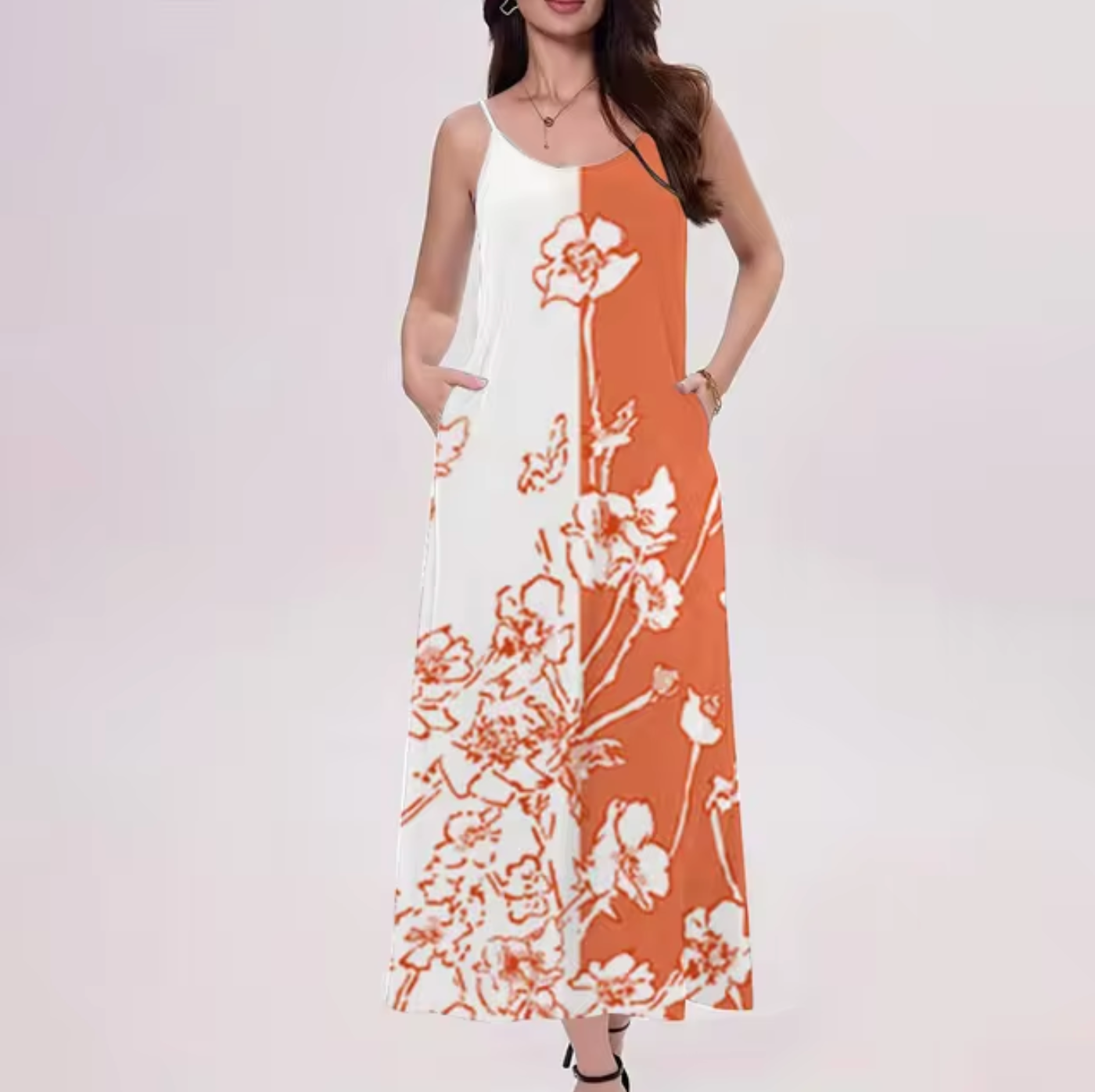 Vestido Floral Sin Mangas Verano