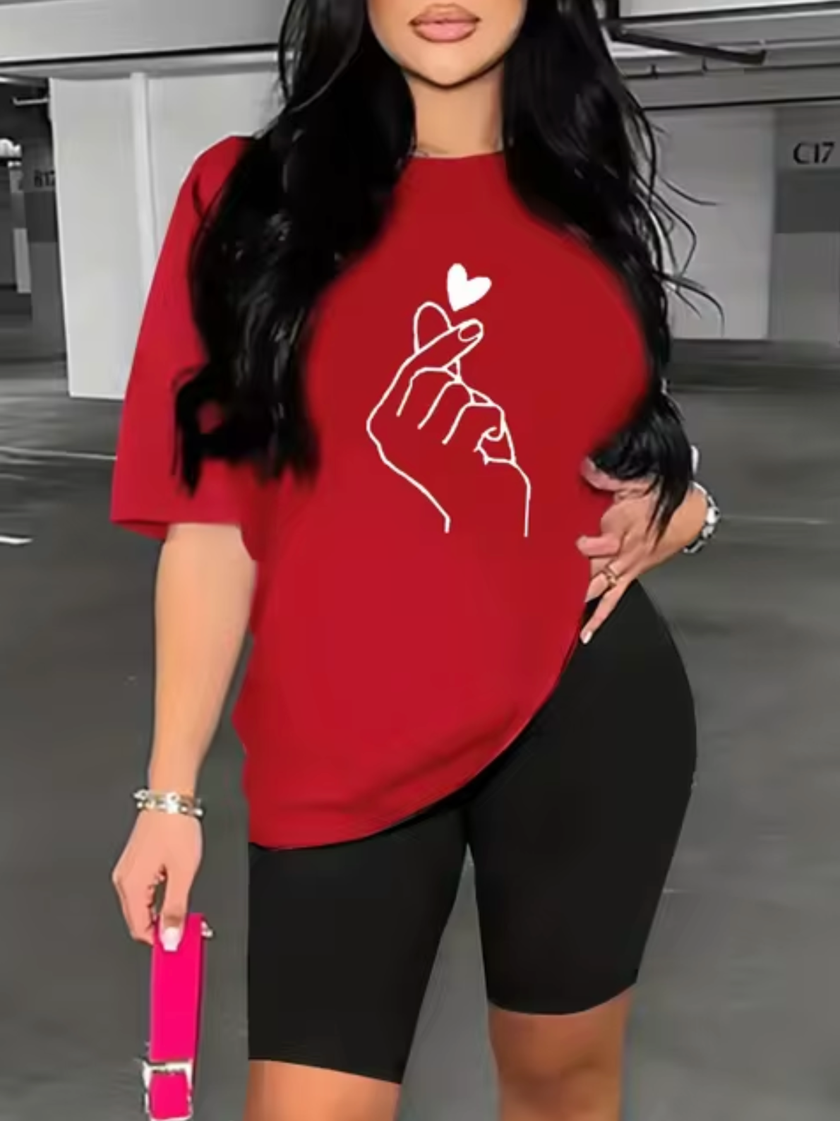 Camiseta Estampada Colorida Mujer