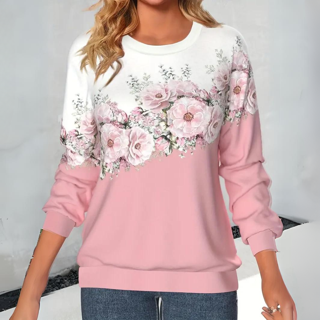 Jersey Floral Mujer Estilo Clásico