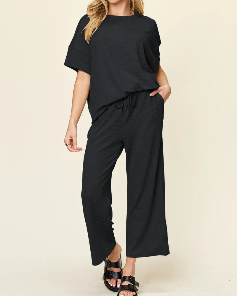 Camiseta y Pantalón Conjunto Cómodo Mujer - Vestiria