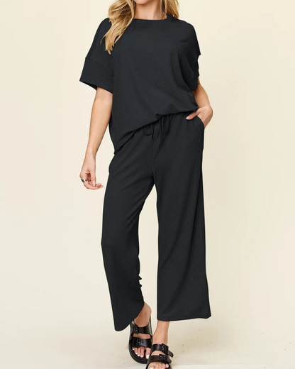 Camiseta y Pantalón Conjunto Cómodo Mujer - Vestiria