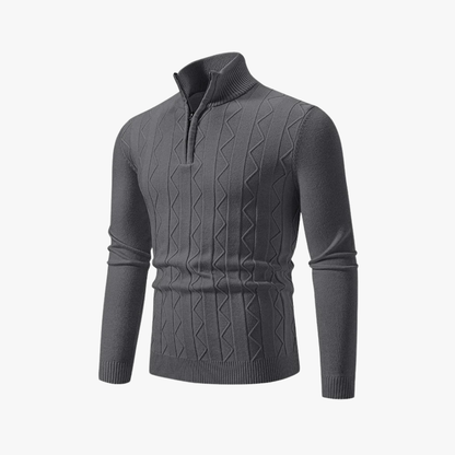 Sudadera Punto Cremallera Elegante Hombre