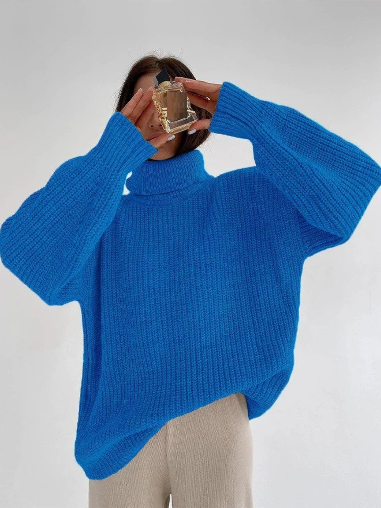 Sudadera Punto Grande Cuello Alto
