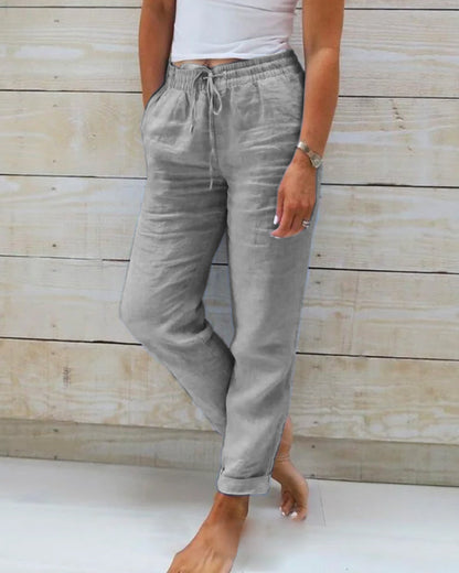 Pantalón ligero elástico para verano Mujer