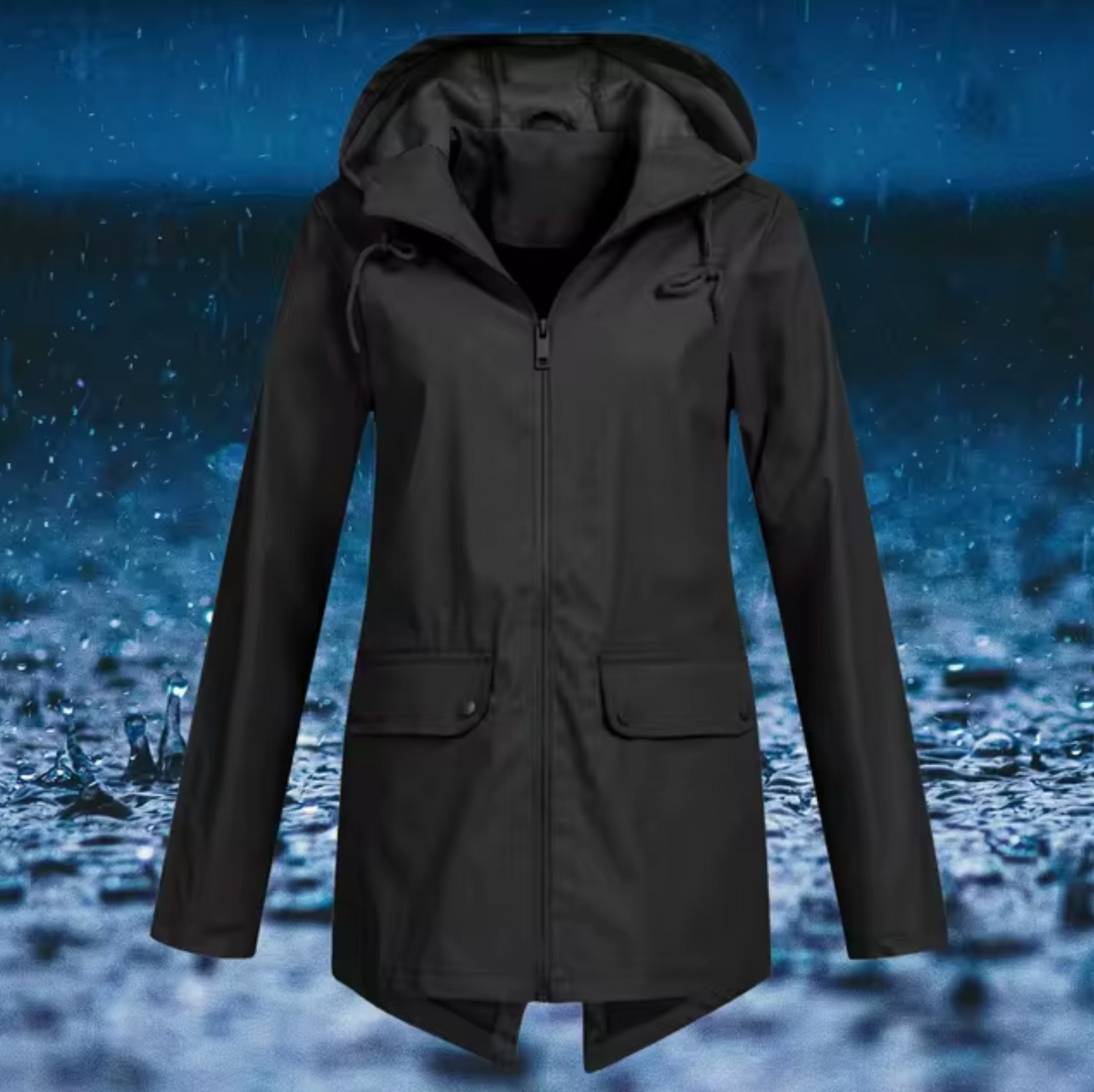 Chubasquero Impermeable con Capucha Ligero