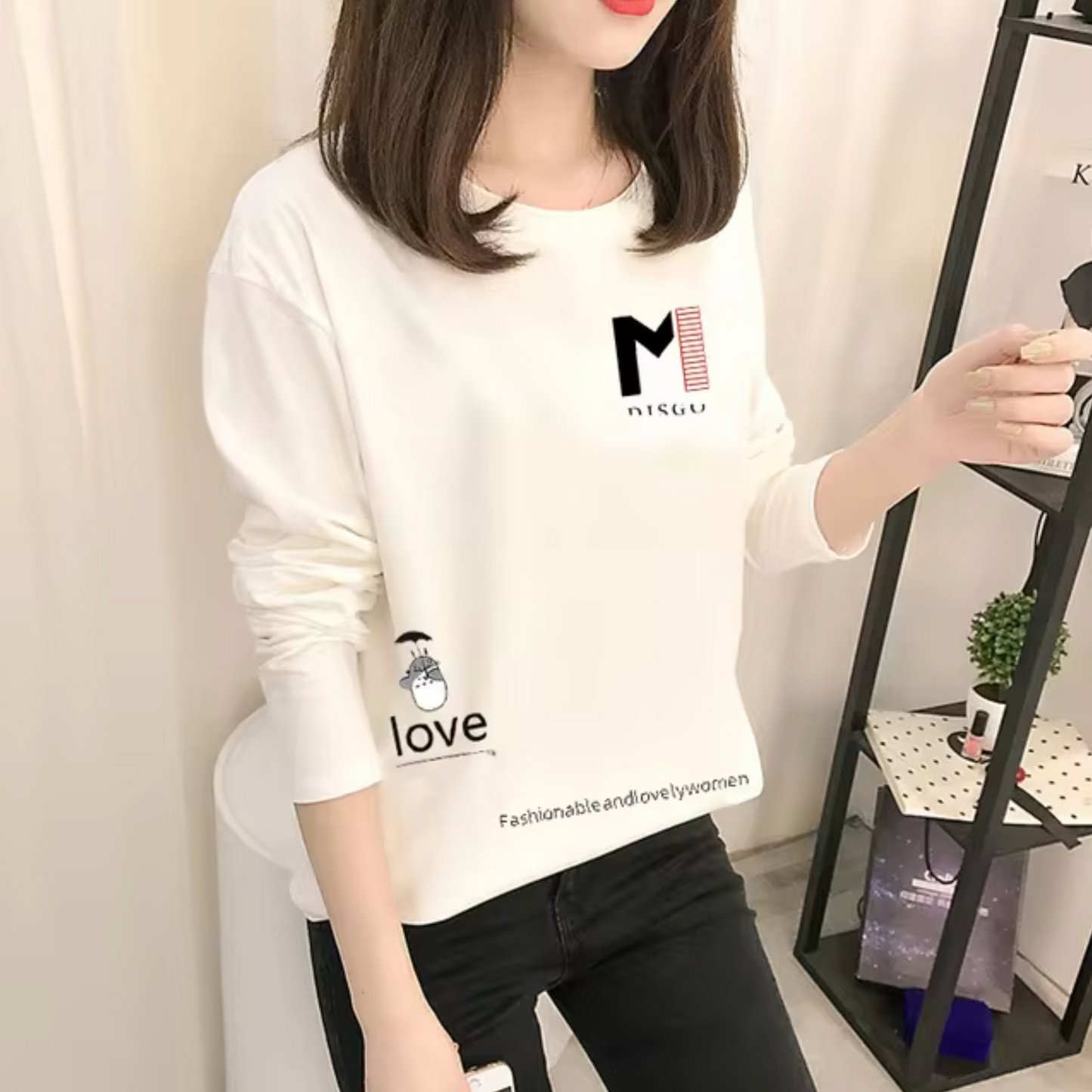 Camisa Mujer Algodón Blanco Elegante