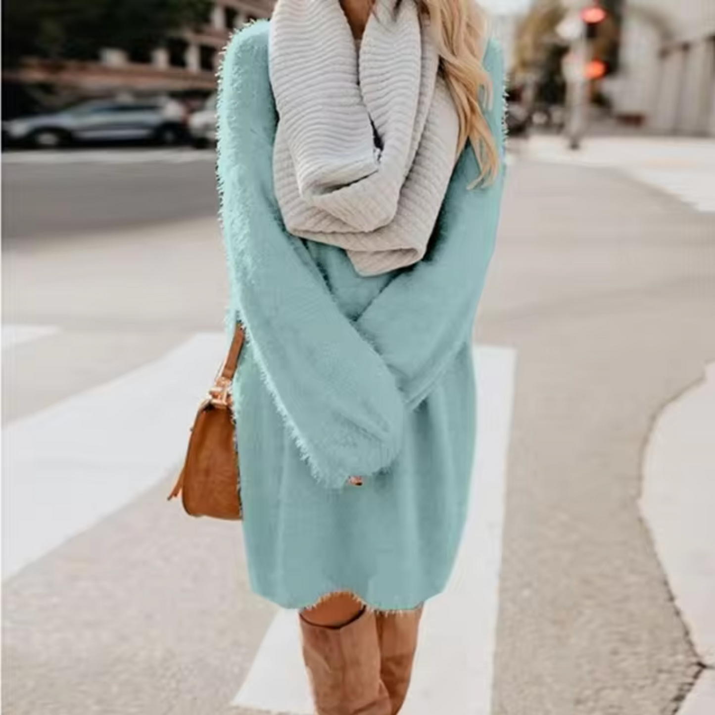 Vestido Cálido de Punto Algodián Mujer