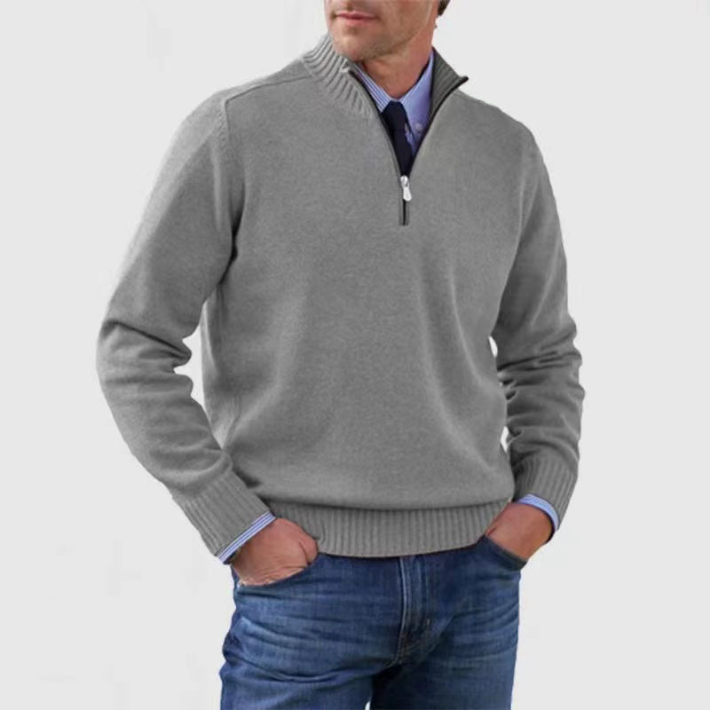 Suéter Hombre Cuello Alto Cremallera