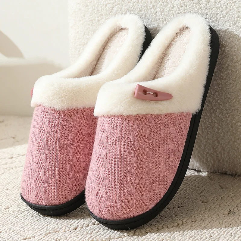 Pantuflas Mujer Plano con Pelo Suave